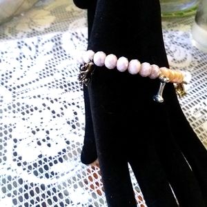 For dog lovers pretty bracelet with earings